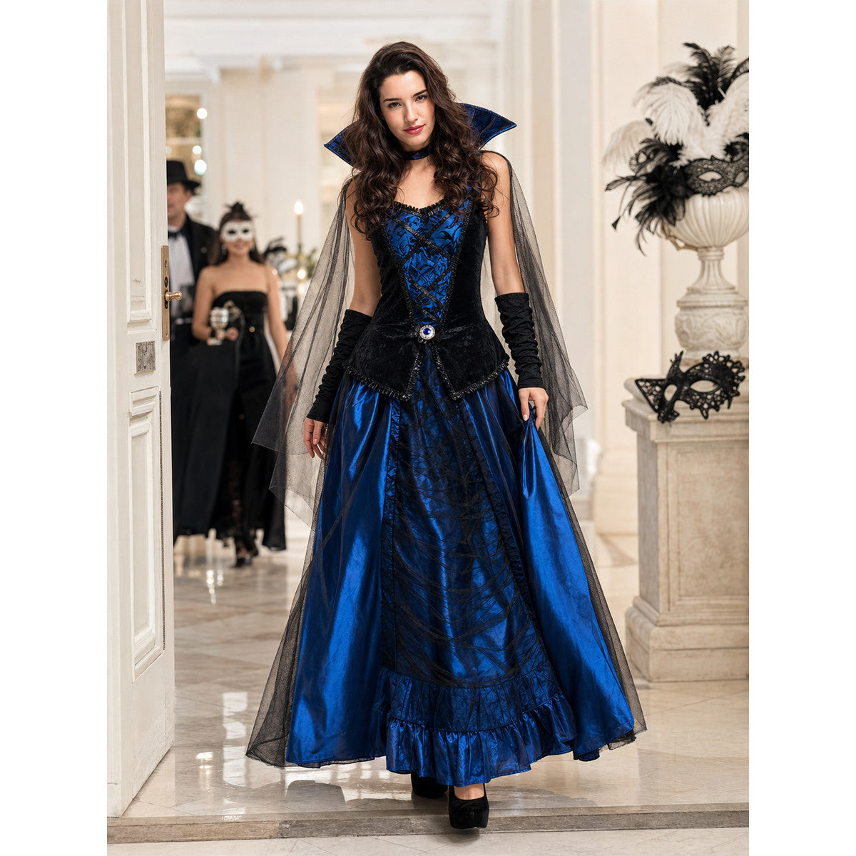 Gothic Vampire Costume for Halloween and Cosplay lifestyle view