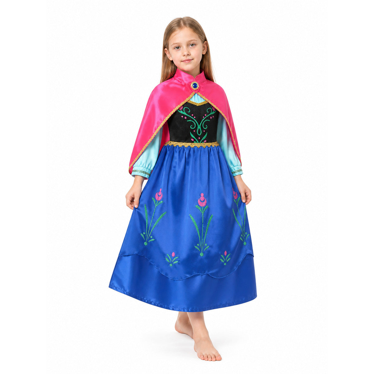 Princess Anna Carnival Costume with Cape Costume Capes detail