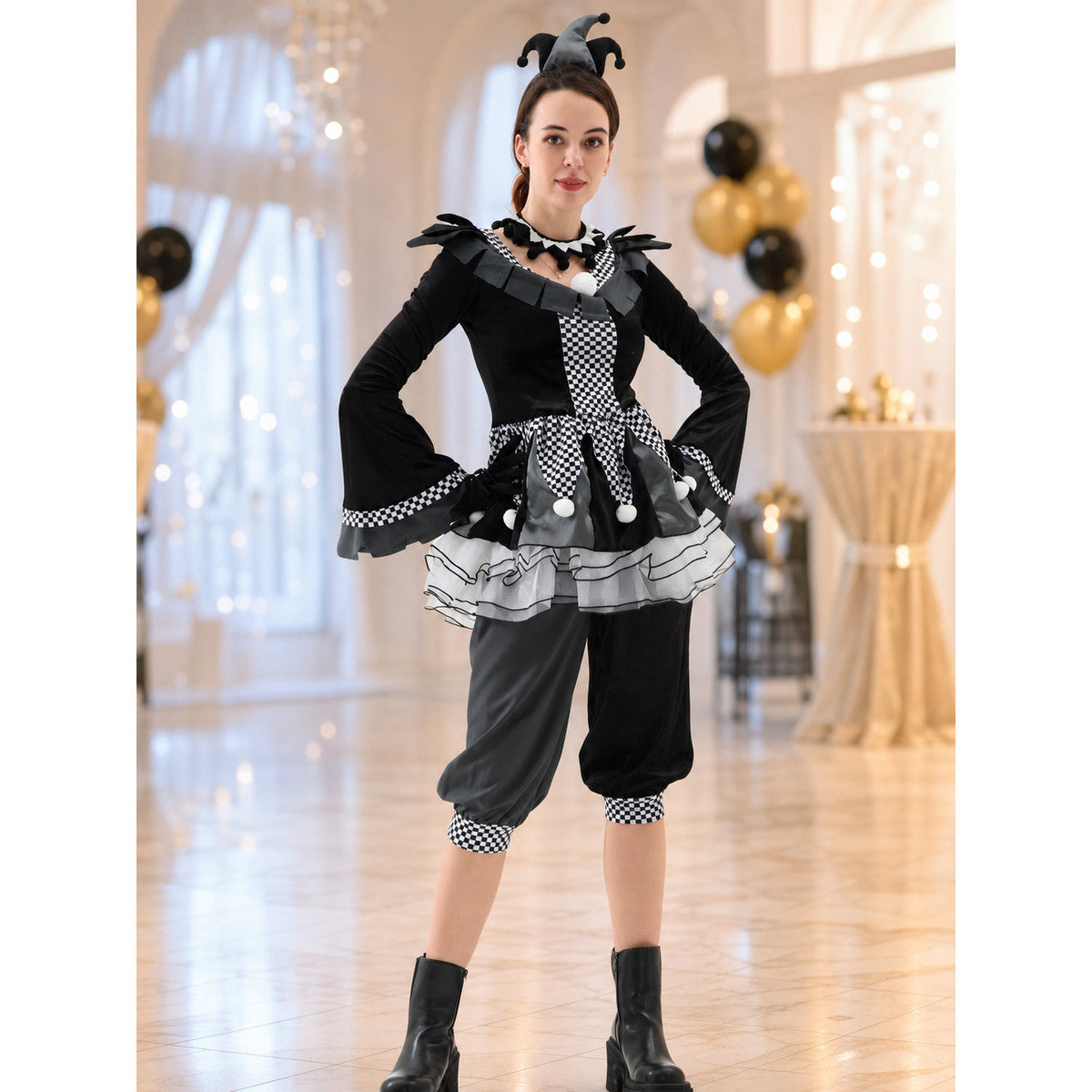Circus Clown Costume for Halloween Cosplay