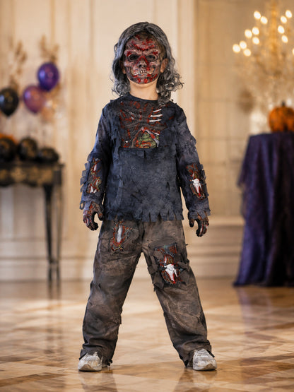 Skeleton Costume with Torn Edges lifestyle view