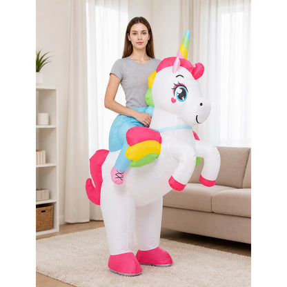 Inflatable Costume: Unicorn, Shark, or Alien lifestyle view