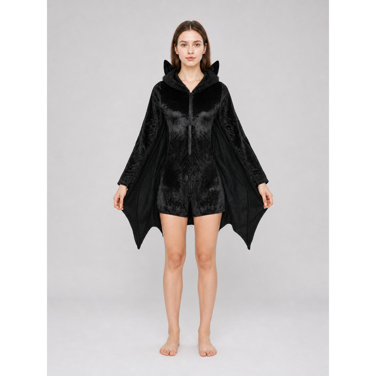 Black Bat Jumpsuit Costume for Cosplay