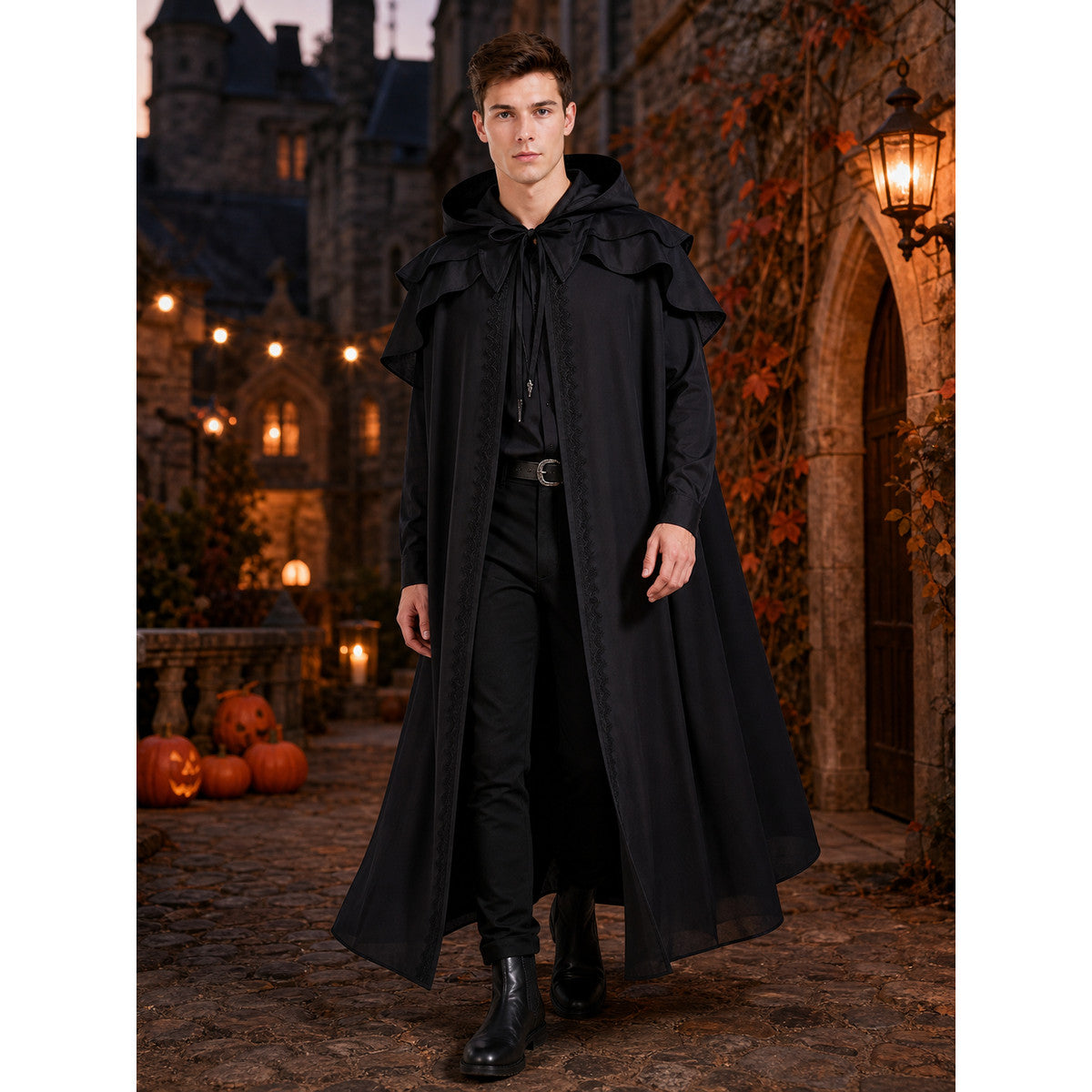 Medieval Hooded Cape for Cosplay