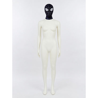 Black Carnival Mask with White Mesh Panels lifestyle view