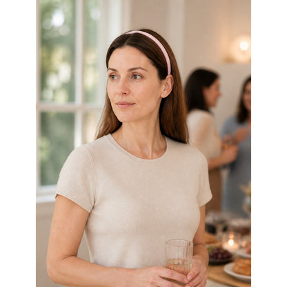 Pink Halloween Carnival Headband lifestyle view