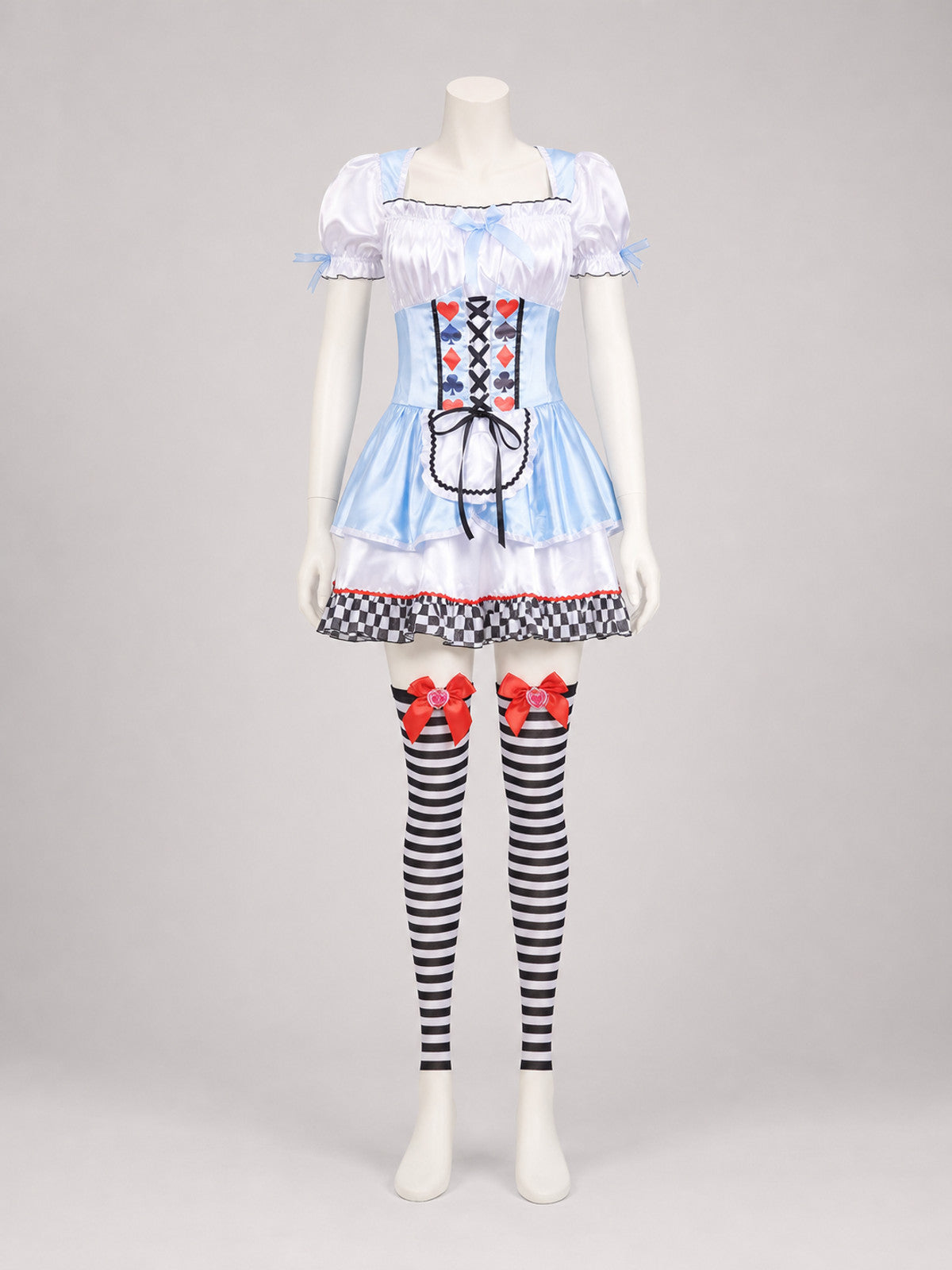 Alice's Party Dress with Bows and Lacing Costume Dresses detail
