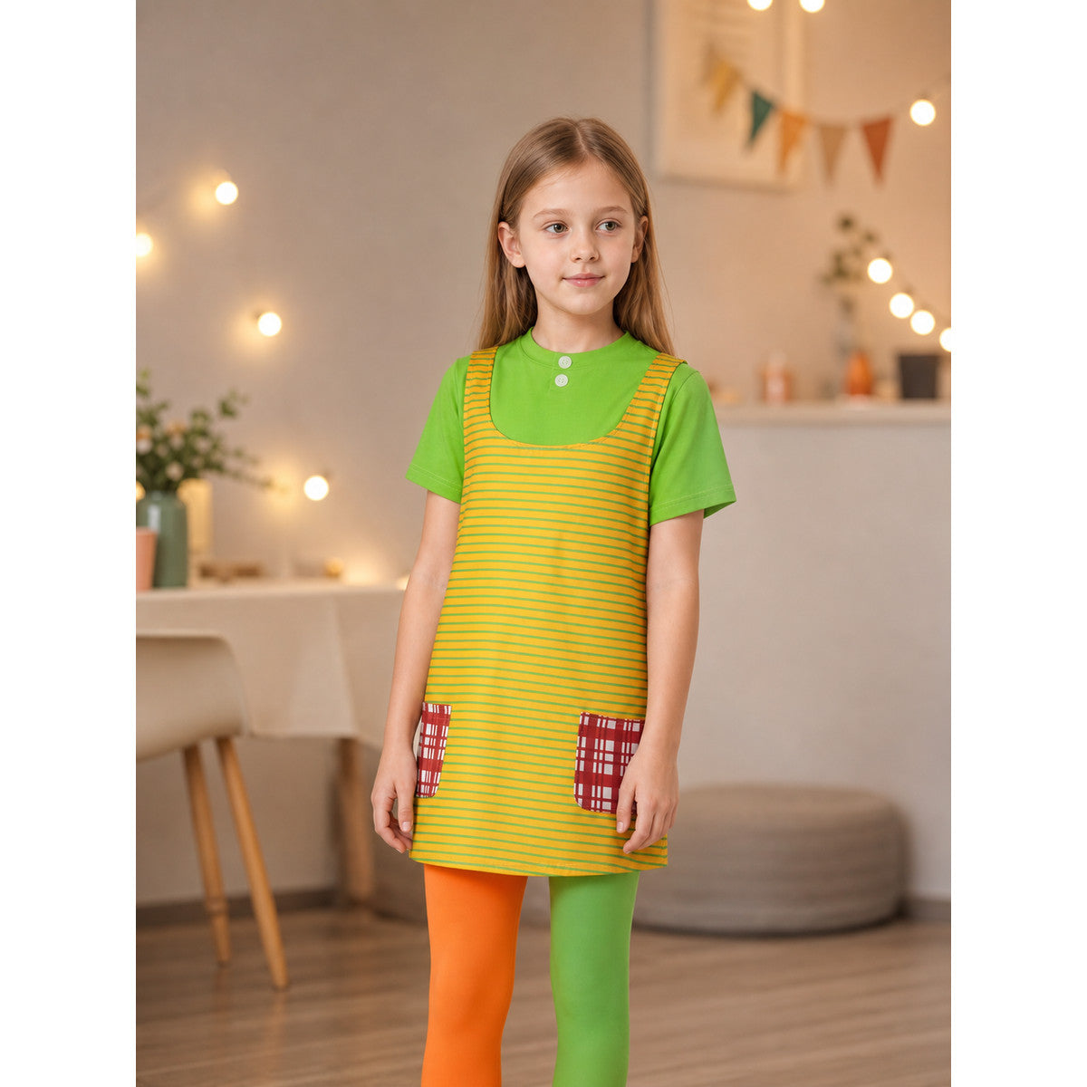 Striped Carnival Accessory for Cosplay and Halloween