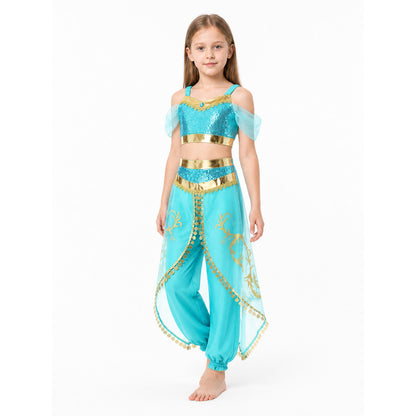 Jasmine Children's Carnival Costume with Sequins Costumes detail