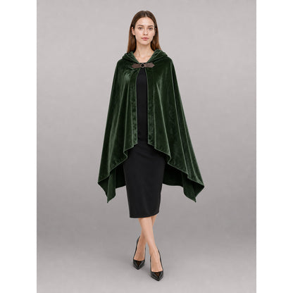 Green Hooded Costume Cloak for Cosplay