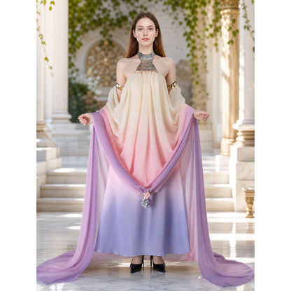 Amidala Cosplay Dress with Draping and Train lifestyle