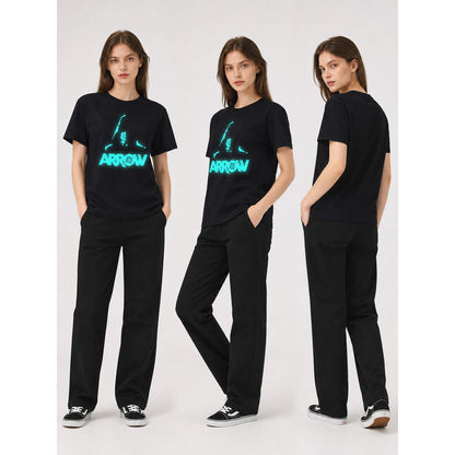 Iron Man T-Shirt with Glowing Marvel Print lifestyle view