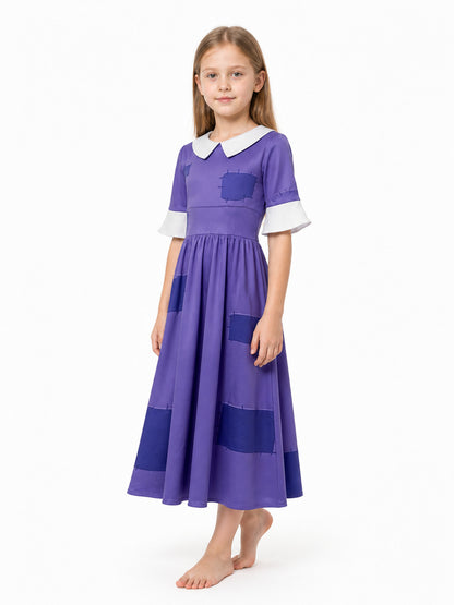 Purple-Eared Circus Clown Cosplay Jumpsuit