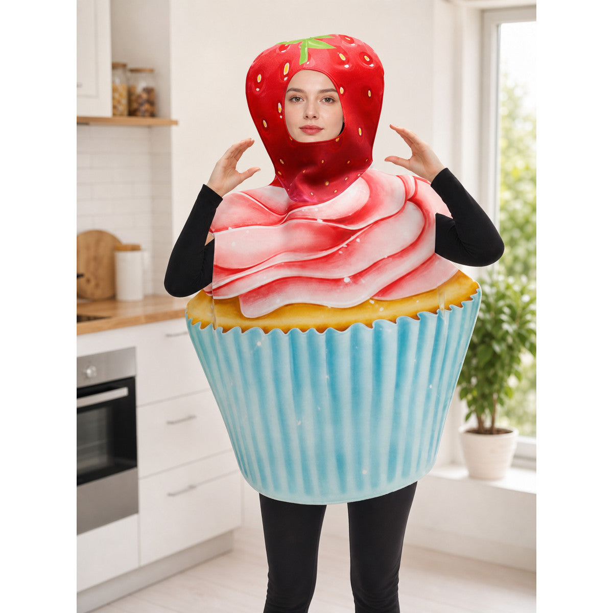 Cupcake Costume with Strawberry Hood lifestyle
