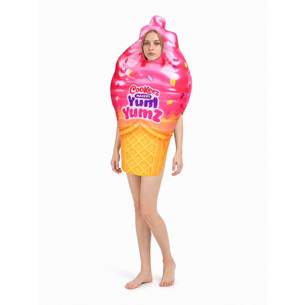 Jumpsuit in the Shape of a Giant Palm with Palm Line Pattern lifestyle view