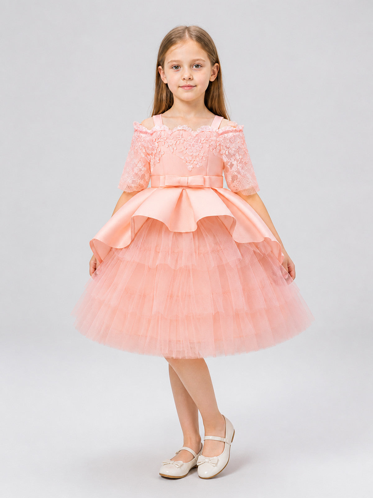 Princess Lace and Tulle Party Tutu Dress Costume Dresses detail