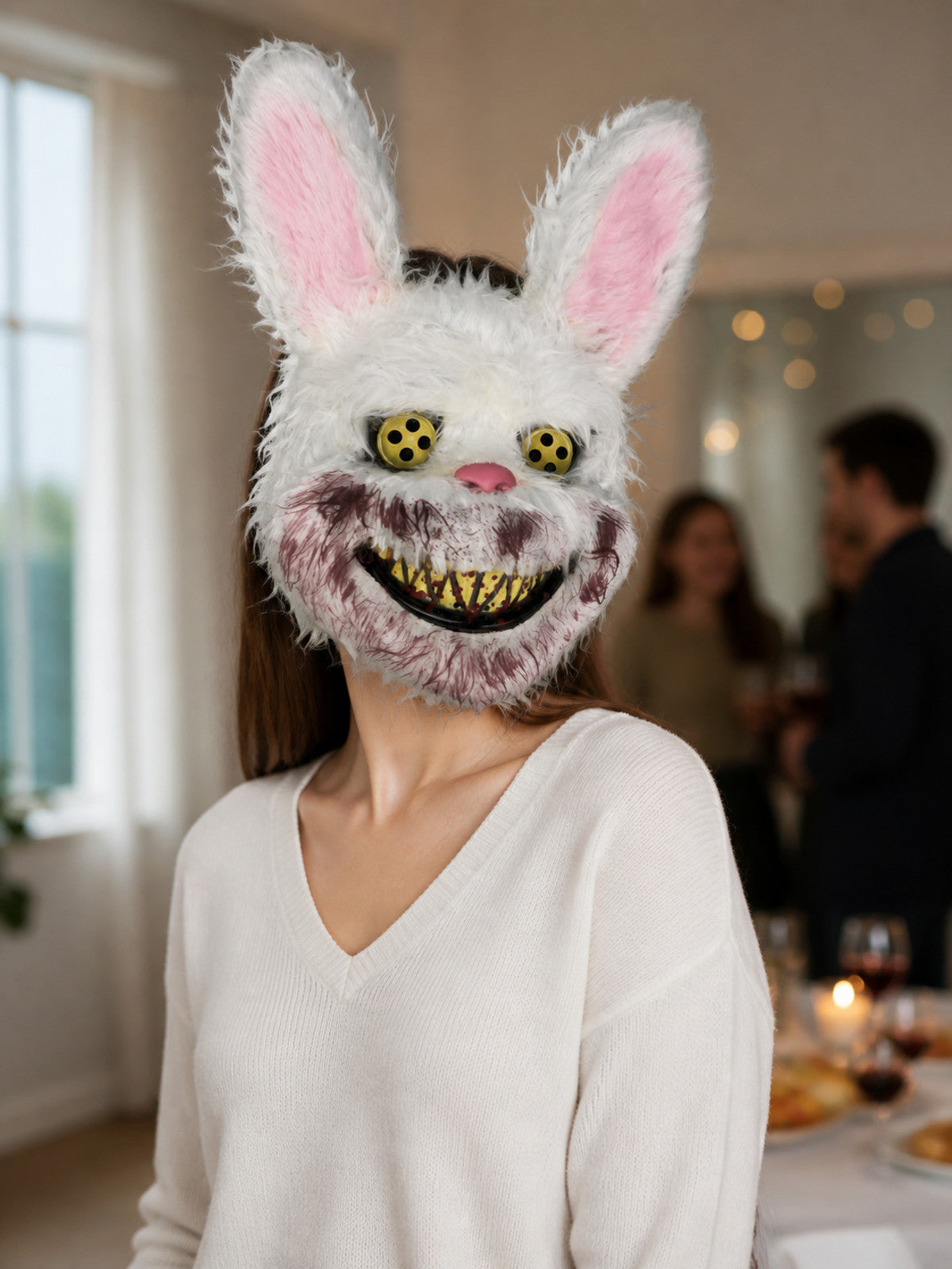 Halloween Blood-Stained Rabbit Headpiece lifestyle view
