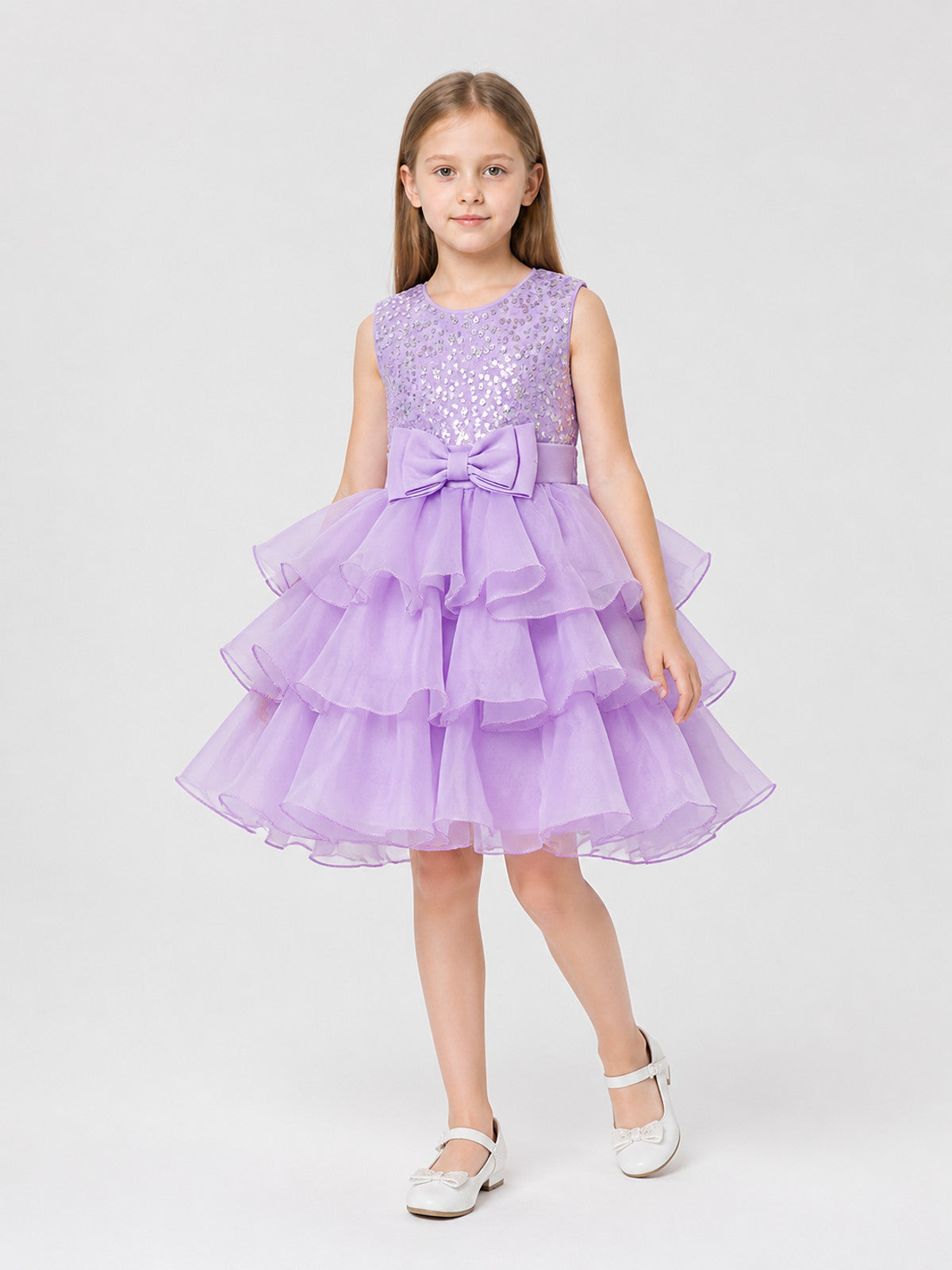 Princess Dress with Sequins, Bow, and Full Skirt Costume Dresses detail