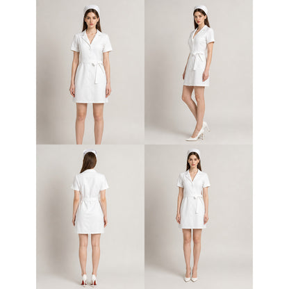 Women's Nurse Costume for Halloween and Cosplay lifestyle view