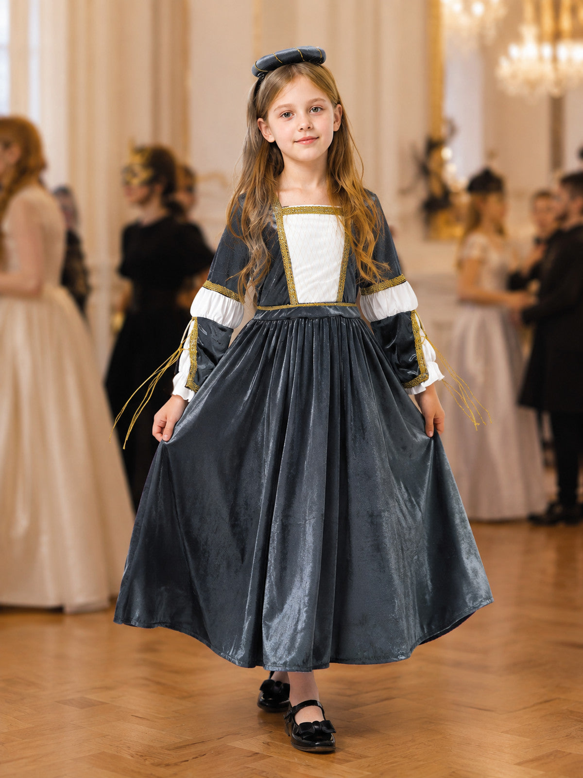 Children’s Carnival Dress with Headpiece lifestyle view