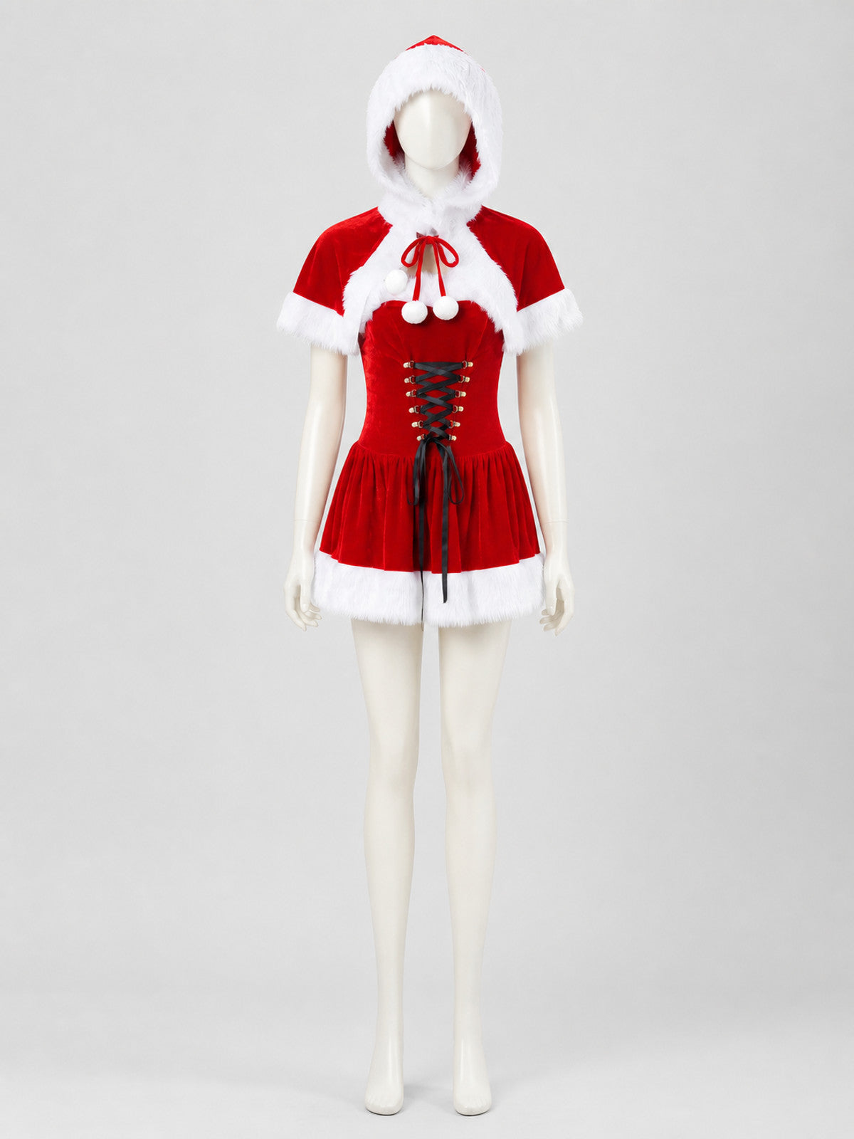 Christmas Costume with Fur Trim Costumes detail