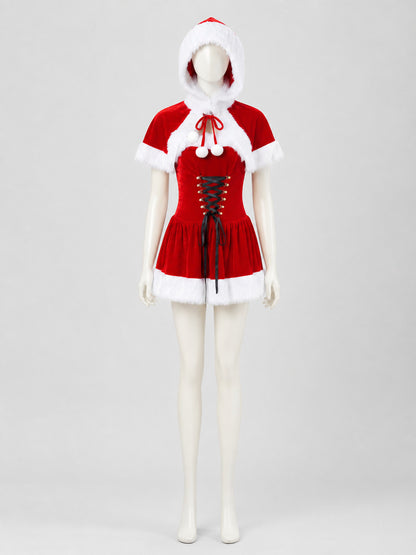 Christmas Costume with Fur Trim Costumes detail