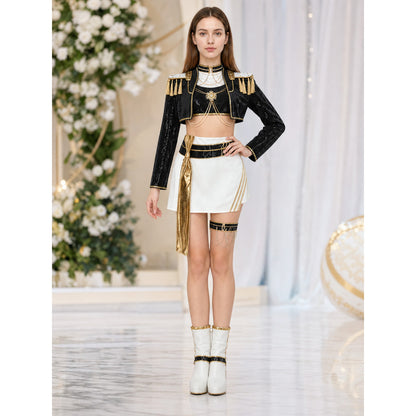Mira Stage Costume, Black-and-Gold Set lifestyle view