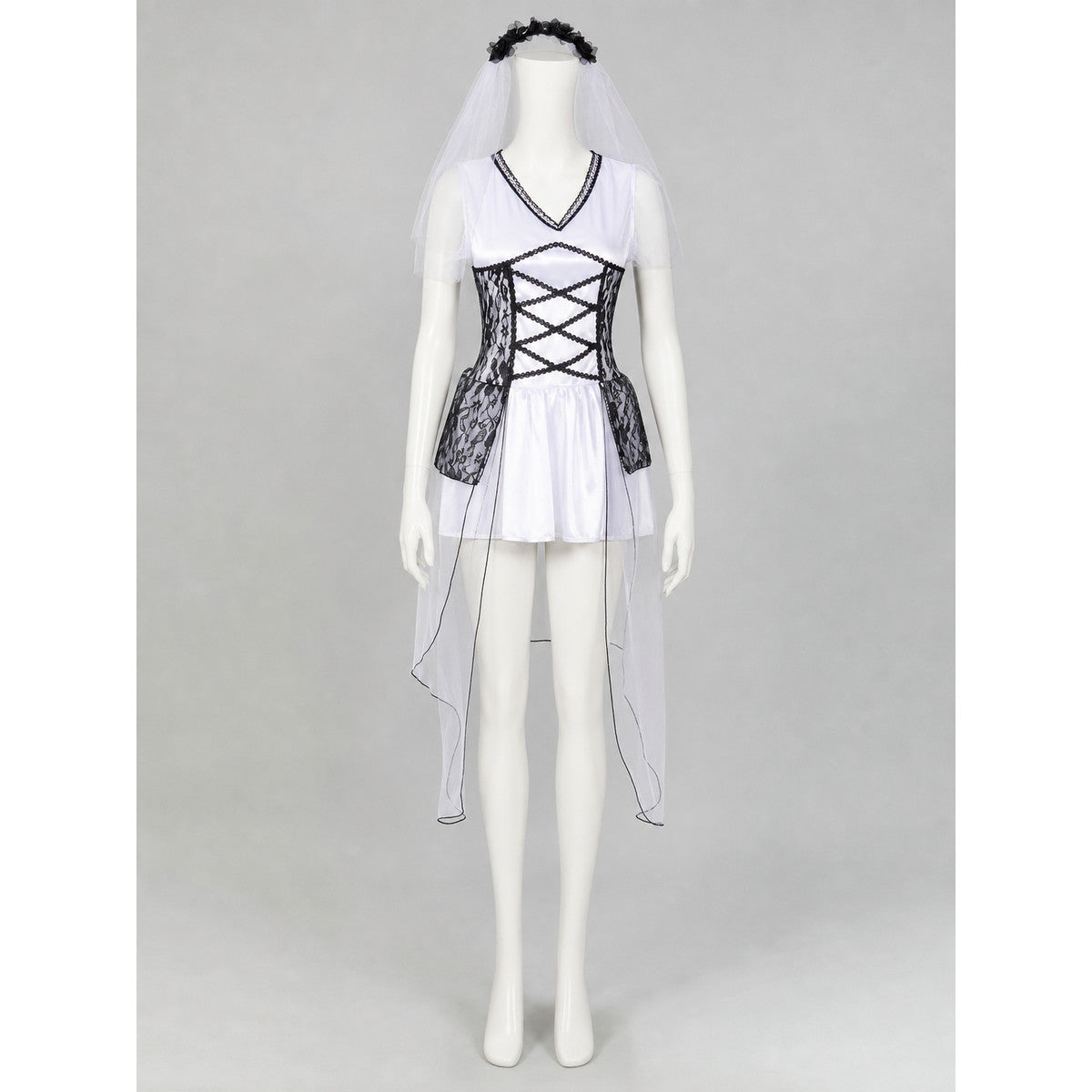 Stage Dress with Corset, Veil, and Lace