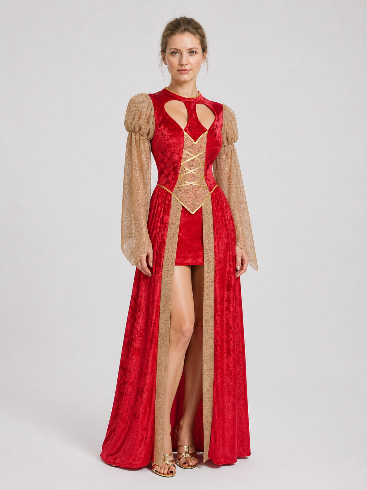 Pharaoh Cosplay Dress with Wide Sleeves Costume Dresses detail