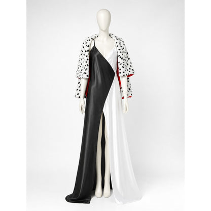 Cruella Cosplay Costume: Dress and Jacket