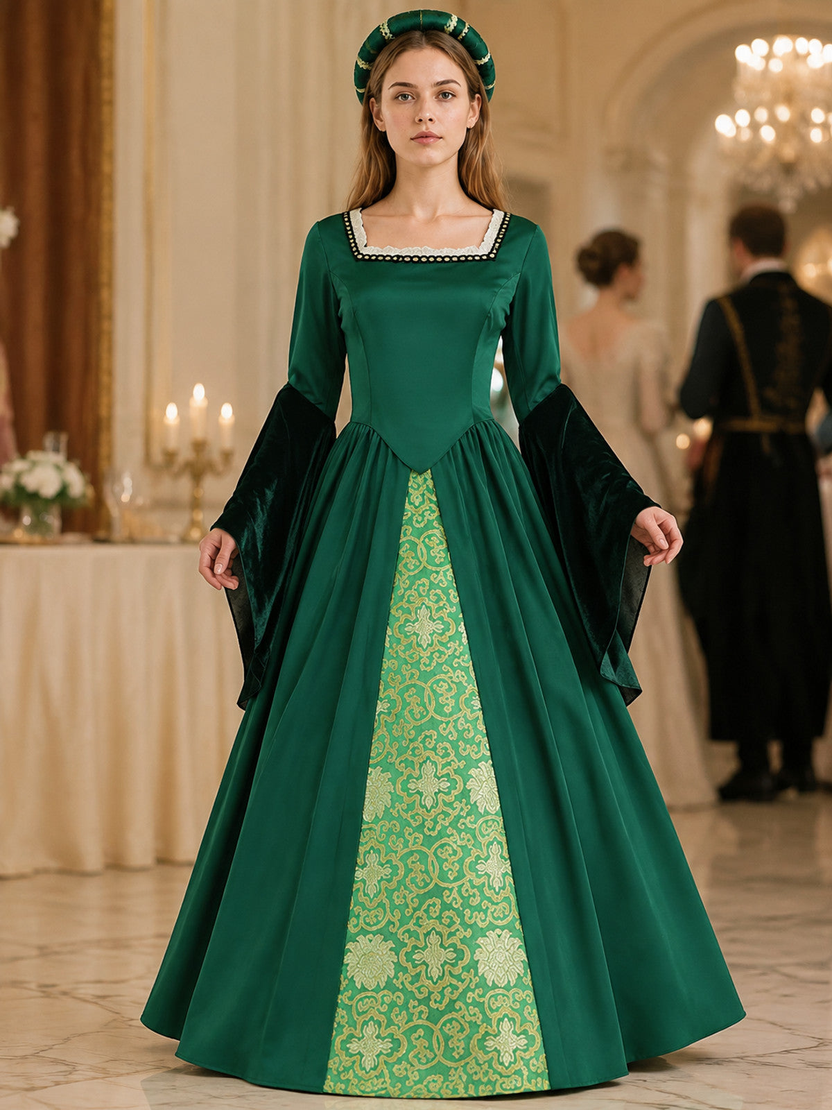 Cosplay Costume: Floor-Length Dress and Hat lifestyle view