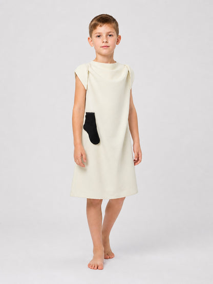 Dobby Cosplay Costume, Cream Sleeveless Dress Costume Dresses detail