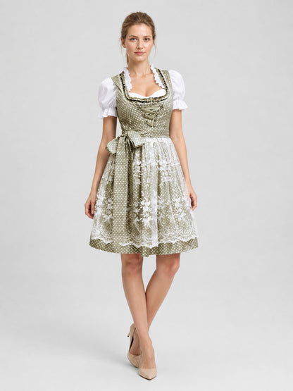 Bavarian-Style Dress with Lace and Lacing Costume Dresses detail