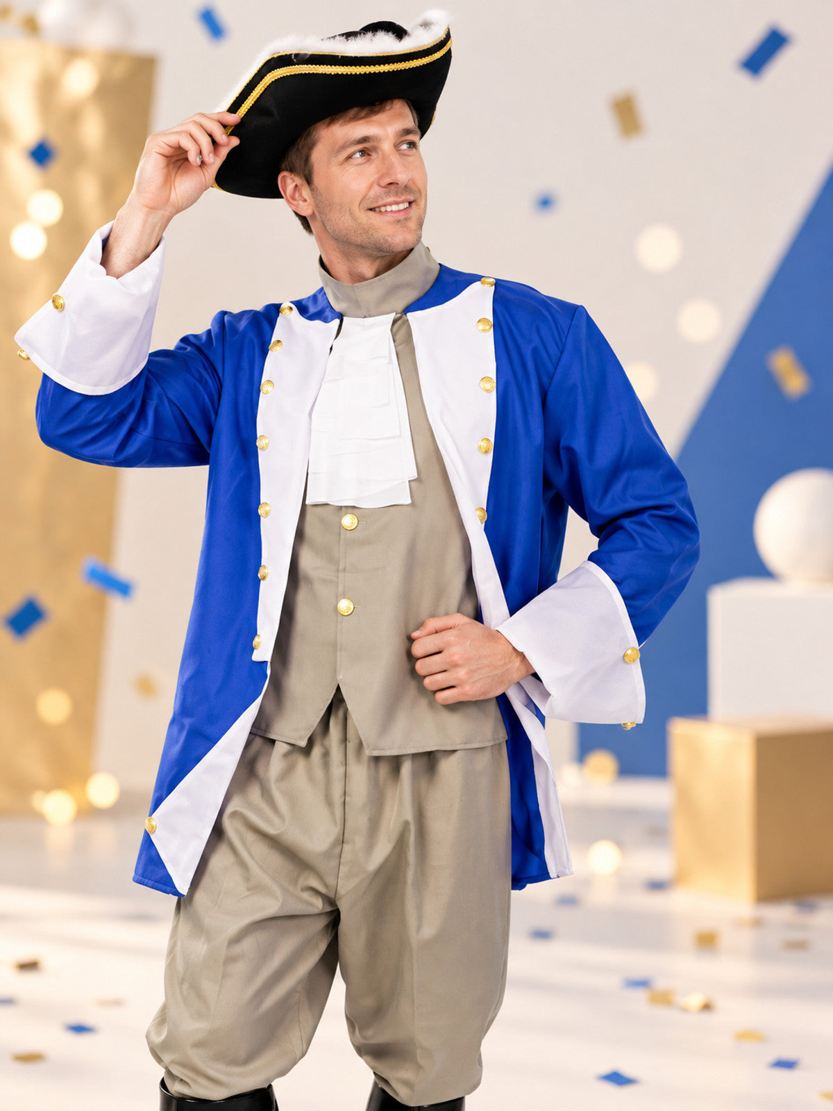 Captain's Costume: Jacket, Vest, Pants, Hat