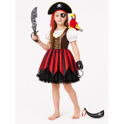Pirate Costume with Dress and Carnival Accessories Costume Dresses detail