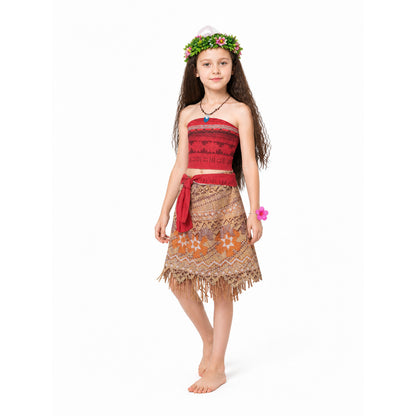 Moana Costume with Skirt and Accessories for Parties Costume Accessories detail