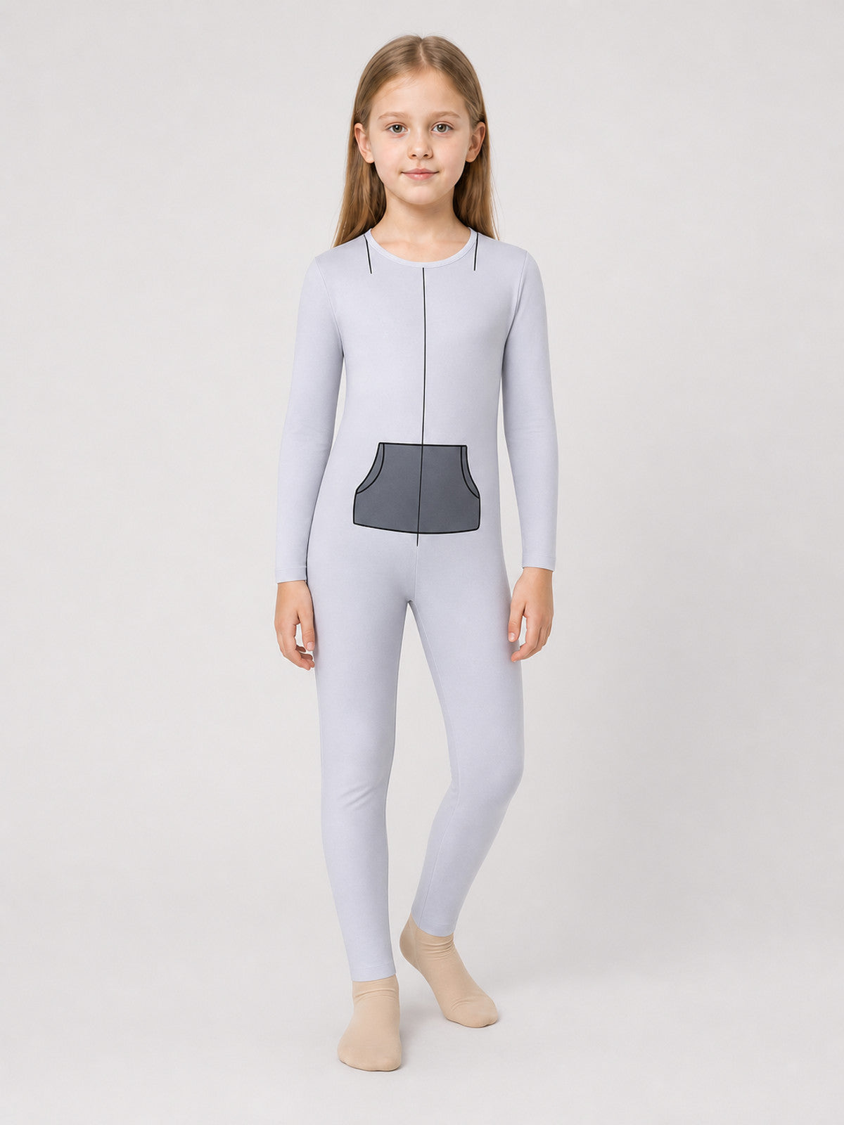 Children’s Animal Costume for Cosplay, Gray Jumpsuit product detail