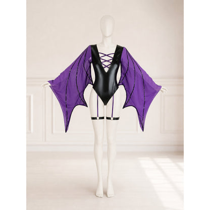 Bat Costume Cosplay — Black and Purple lifestyle view
