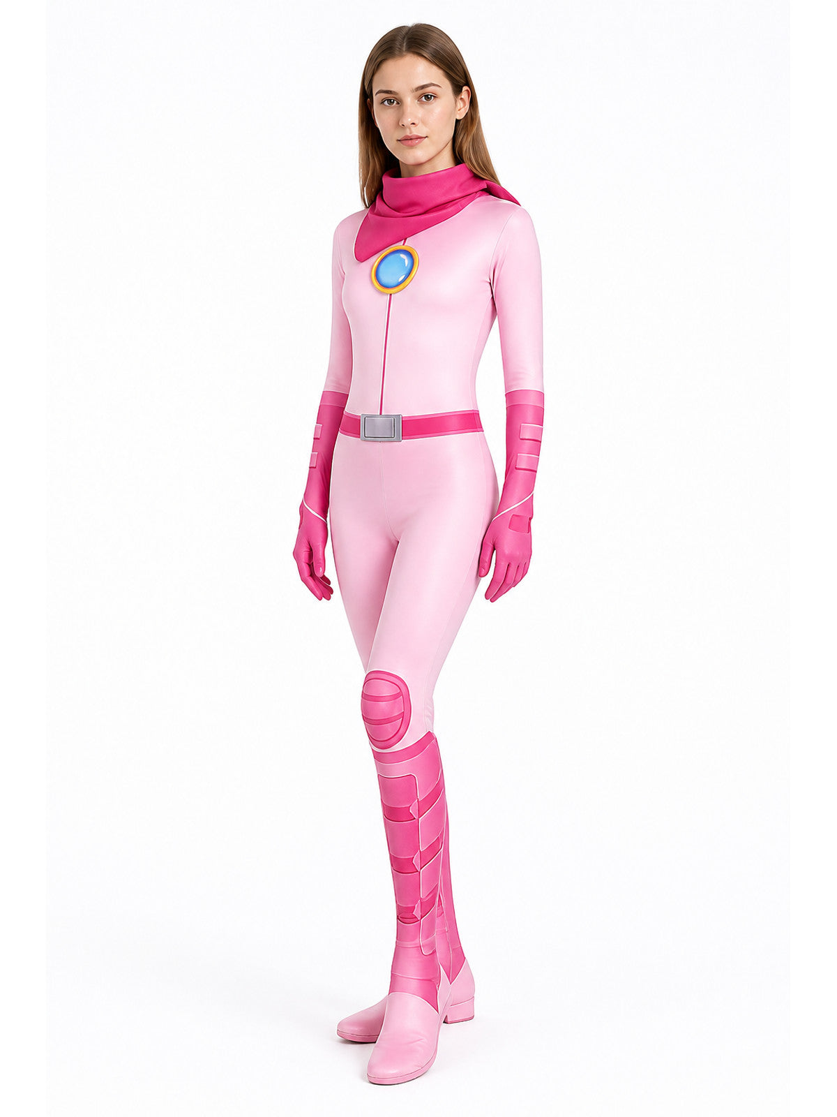 Mario Toad One-Piece Cosplay Jumpsuit Costumes detail