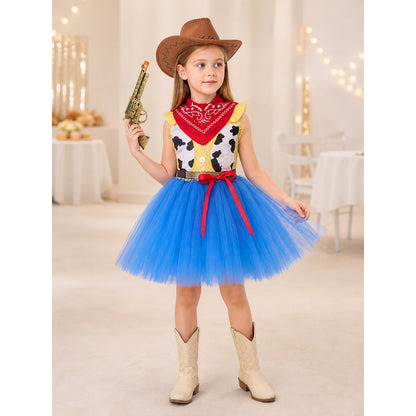 Halloween Cowboy Costume with Skirt lifestyle view