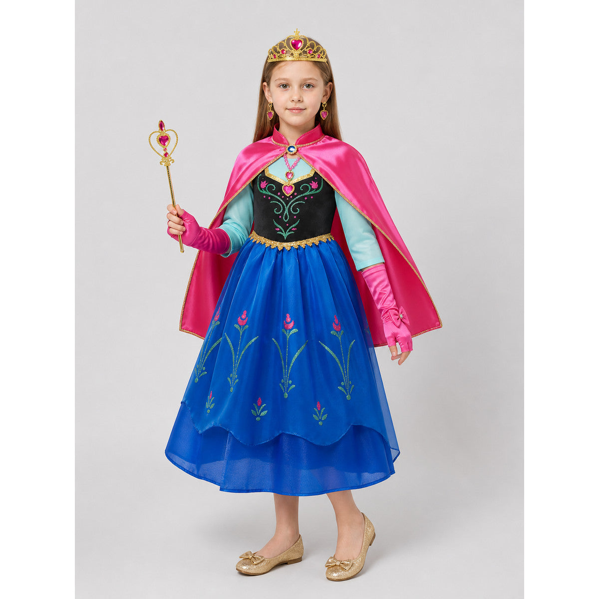 Princess Costume with Cape and Accessories Costume Capes detail
