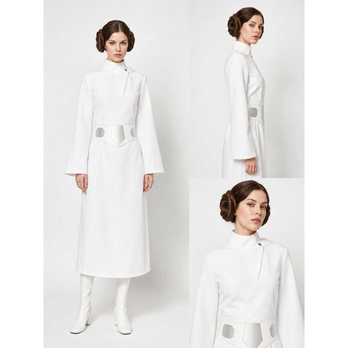 Princess Leia Hooded Dress Costume with Belt lifestyle view