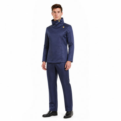 Anime Character Costume, Dark Navy with Gold Buttons Costumes detail