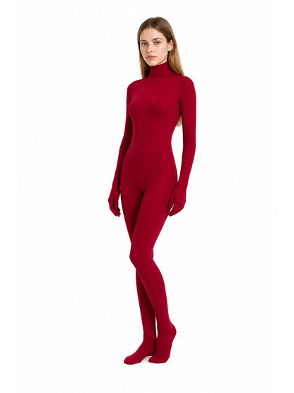 Red Hooded Halloween Jumpsuit