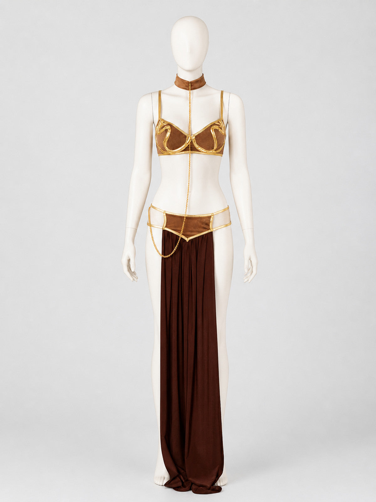 Cleopatra Costume, Gold Embellishments, Open Top, S-XXXL
