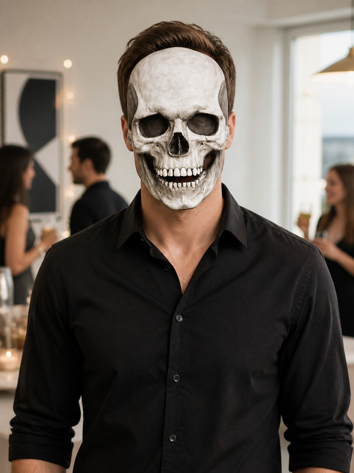 Carnival Skull Mask for Halloween and Cosplay lifestyle view