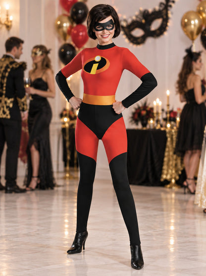 Red Superhero Costume with Mask and Gloves