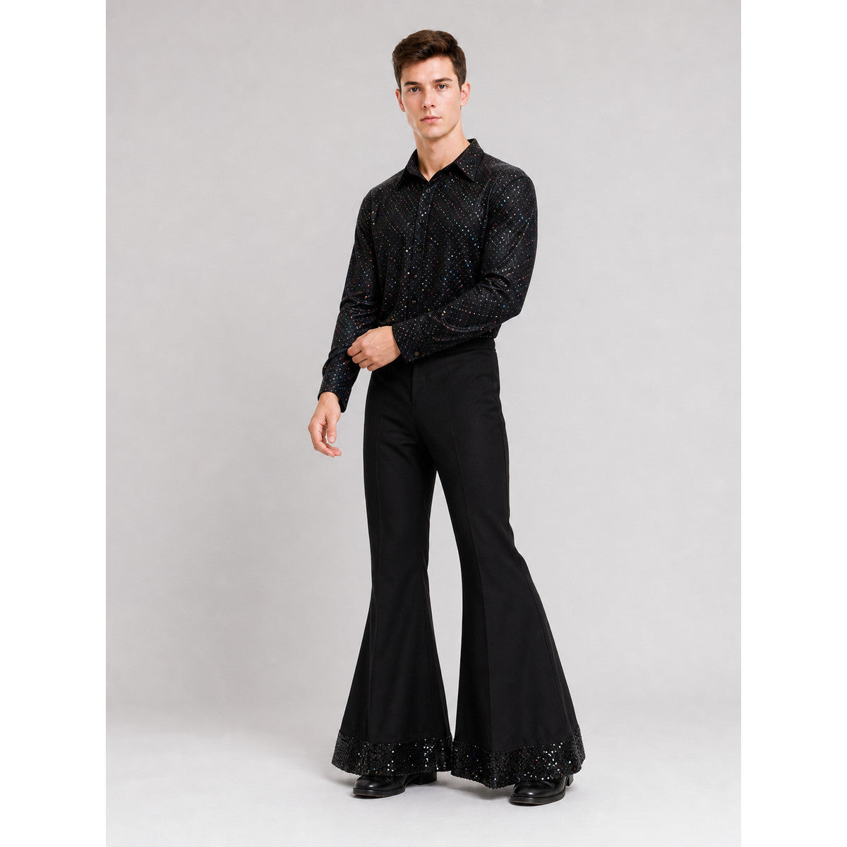 Retro Costume with Shirt and Flared Pants Costumes detail