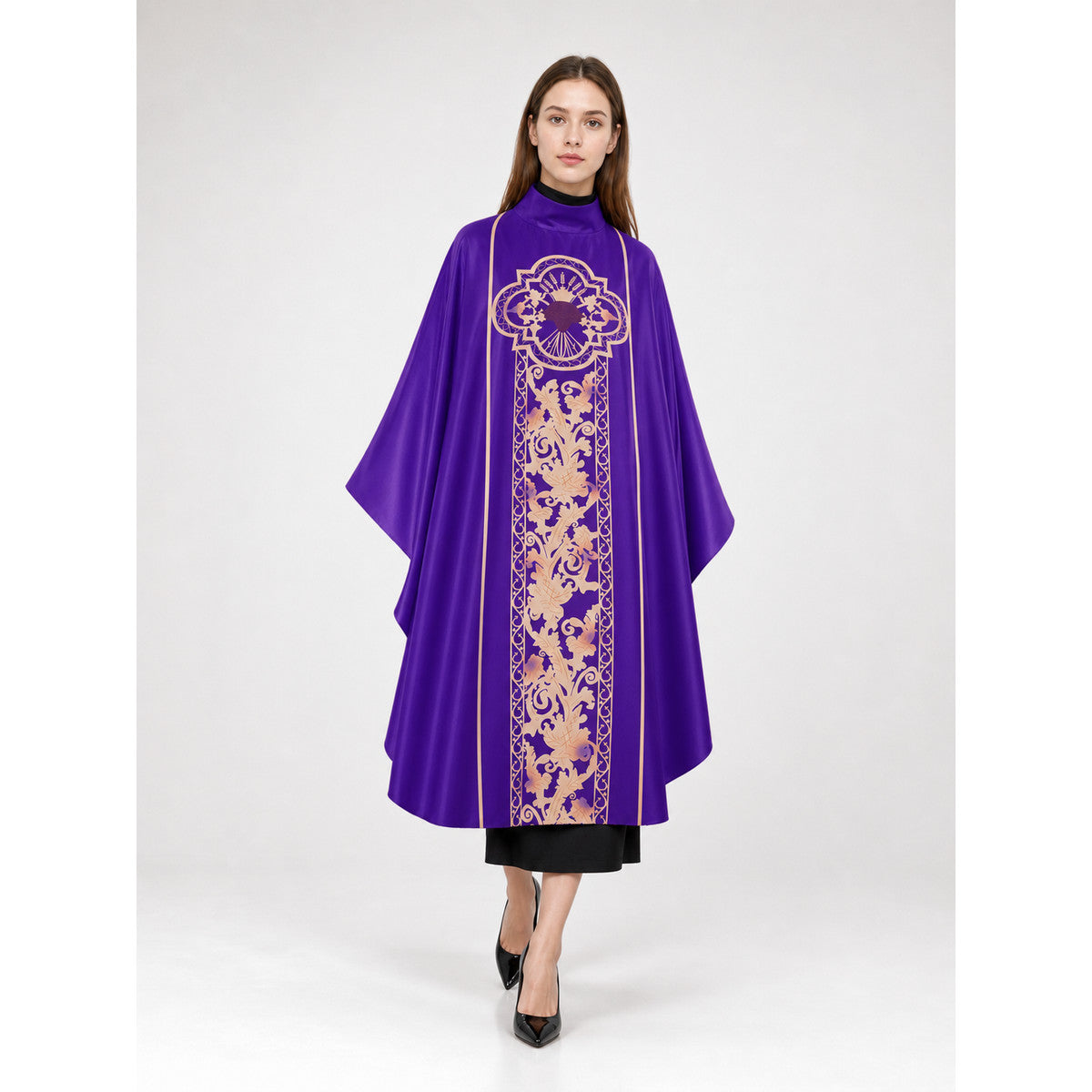 Purple Carnival Cloak with High Collar occasion guide