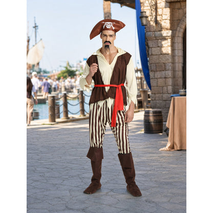 Pirate Costume with Hat, Vest, and Pants lifestyle