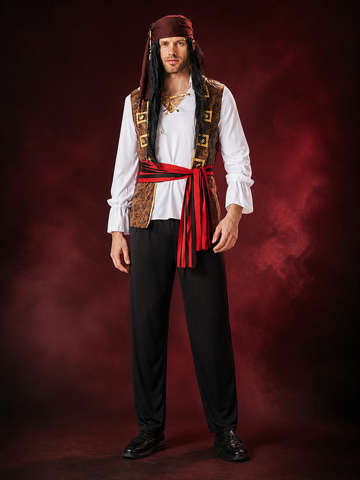 Pirate Costume with Vest for Masquerade main product view